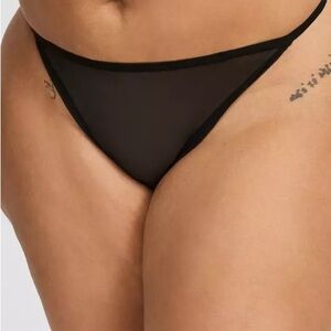 Torrid Black Mesh G-String Panties